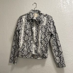 Mailstrip snake print jacket